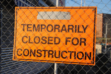 under construction sign yellow
